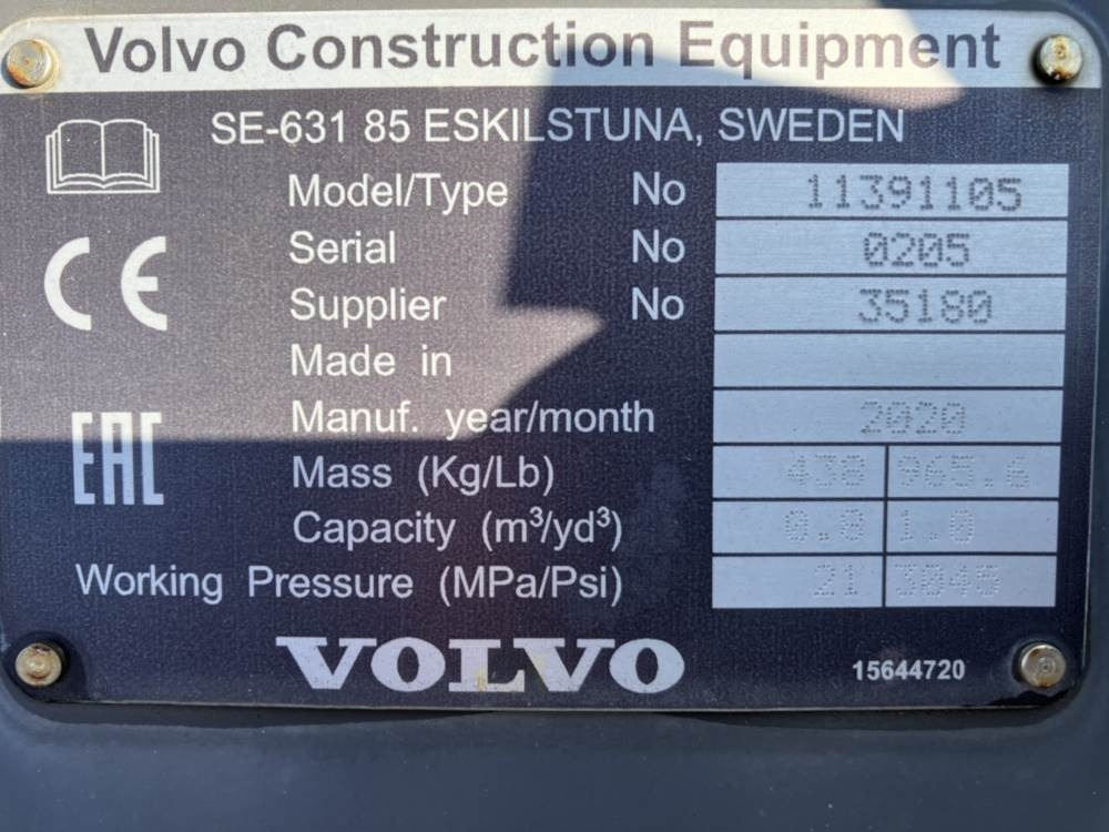 Volvo Klappschaufel mit Messer -P Aufnahme - Skovl: billede 5 Volvo Klappschaufel mit Messer -P Aufnahme - Skovl: billede 5