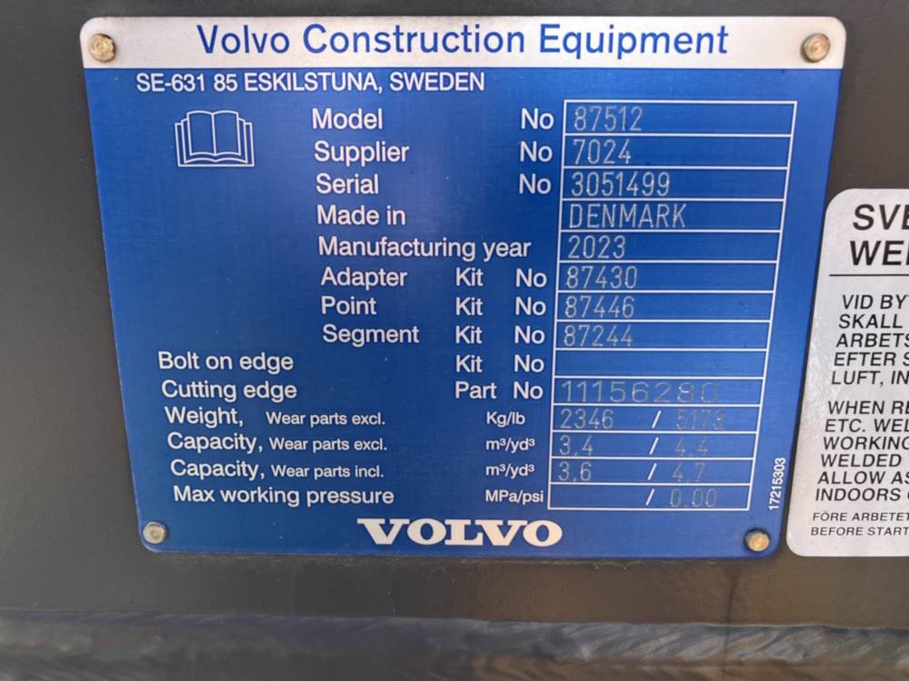 Volvo Schaufel mit Zähnen - Skovl: billede 5 Volvo Schaufel mit Zähnen - Skovl: billede 5