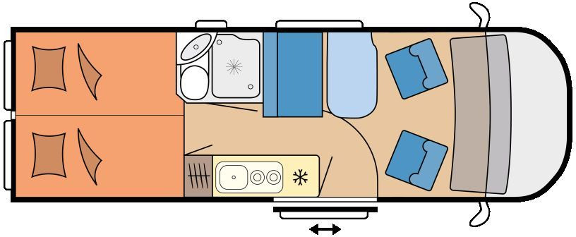 Hobby Vantana De Luxe K65 ET Anhängerkupplung - Camper van: billede 2 Hobby Vantana De Luxe K65 ET Anhängerkupplung - Camper van: billede 2