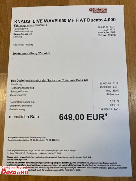 Knaus L!VE WAVE 650 MF Automatik/180 PS/Heavy - Delintegreret autocamper: billede 5 Knaus L!VE WAVE 650 MF Automatik/180 PS/Heavy - Delintegreret autocamper: billede 5