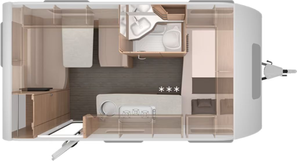 Knaus Südwind 420 QD 60 YEARS Kühlschrank 142l - Campingvogn: billede 2 Knaus Südwind 420 QD 60 YEARS Kühlschrank 142l - Campingvogn: billede 2