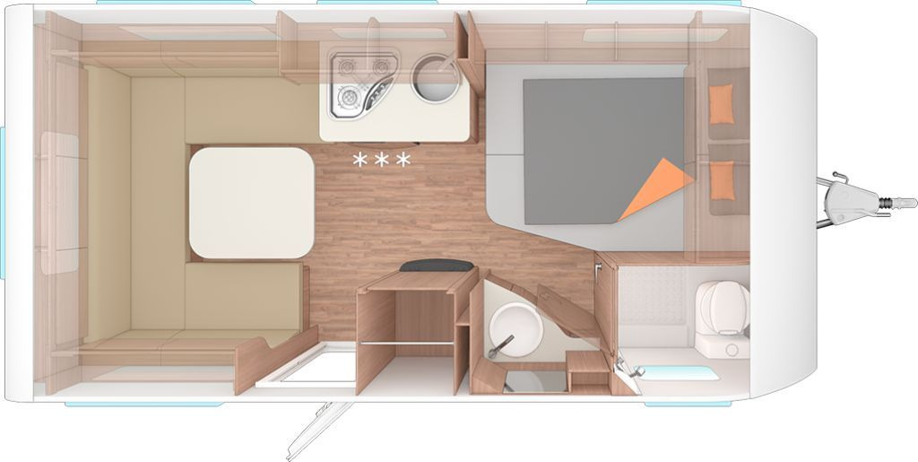 Weinsberg CaraOne 450 FU Dachklima/Markise - Campingvogn: billede 2 Weinsberg CaraOne 450 FU Dachklima/Markise - Campingvogn: billede 2