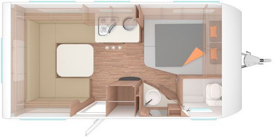 Weinsberg CaraOne 450 FU Fußbodenerw.elektrisch - Campingvogn: billede 2 Weinsberg CaraOne 450 FU Fußbodenerw.elektrisch - Campingvogn: billede 2