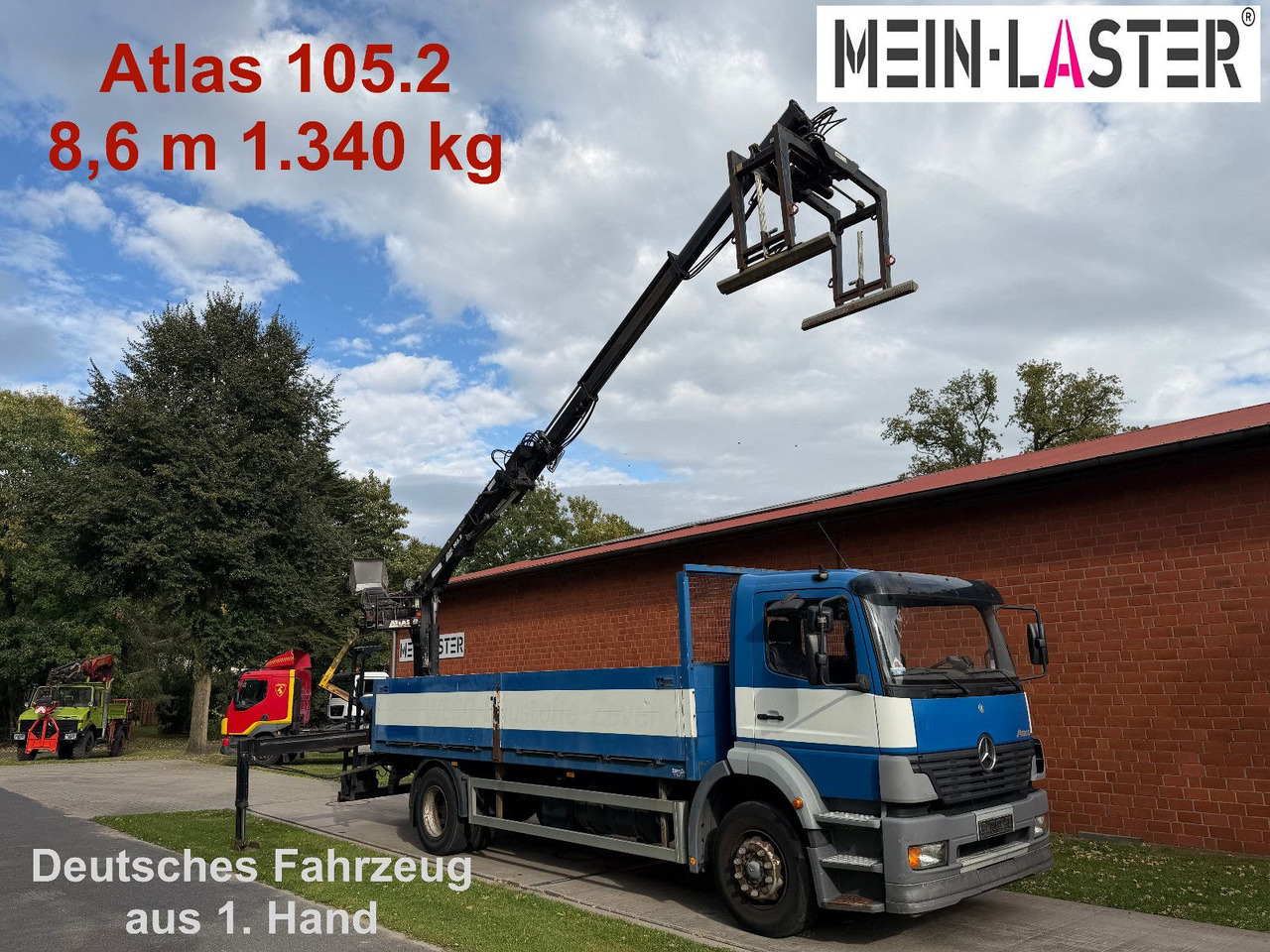Mercedes-Benz 1823 Atego Atlas 105.2 1.Hand nur 226.000 km - Lastbil med lad, Lastbil med kran: billede 1 Mercedes-Benz 1823 Atego Atlas 105.2 1.Hand nur 226.000 km - Lastbil med lad, Lastbil med kran: billede 1