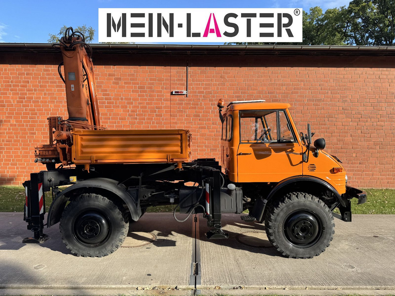 Unimog U 1100 Atlas AK 3006 nur 14.215 km-1. Hand - Lastbil med kran, Lastbil med lad: billede 3 Unimog U 1100 Atlas AK 3006 nur 14.215 km-1. Hand - Lastbil med kran, Lastbil med lad: billede 3