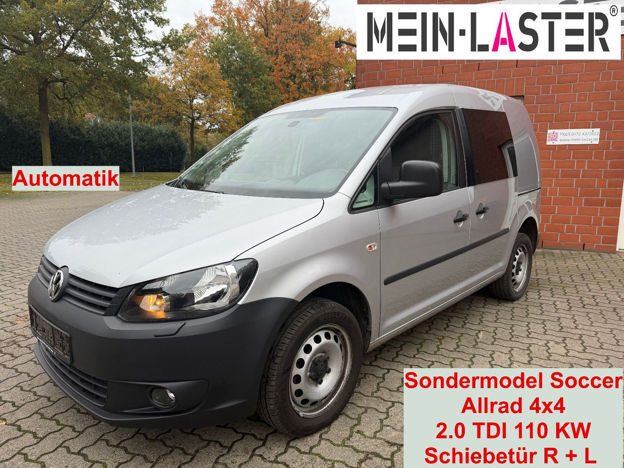 Volkswagen Caddy 2.0 TDI Kasten Soccer 4Motion Automatik - Stationcar: billede 1 Volkswagen Caddy 2.0 TDI Kasten Soccer 4Motion Automatik - Stationcar: billede 1