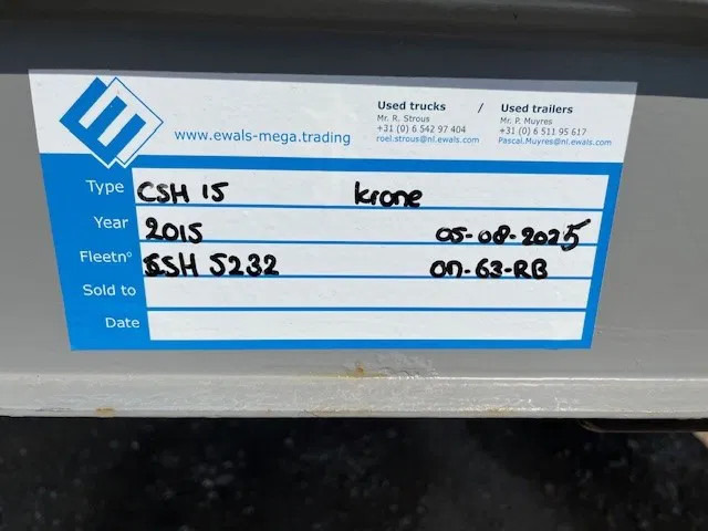 Krone 5x 2015 MEGA P400 HUCKEPACK FLAT - Åben sættevogn: billede 2 Krone 5x 2015 MEGA P400 HUCKEPACK FLAT - Åben sættevogn: billede 2