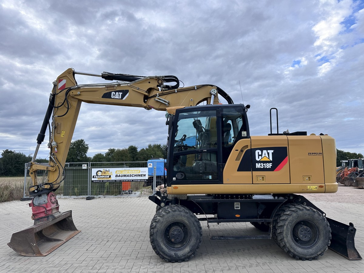 CATERPILLAR M 318 F Offset boom Deutsche Maschine Top ! - Hjulgravemaskine: billede 1 CATERPILLAR M 318 F Offset boom Deutsche Maschine Top ! - Hjulgravemaskine: billede 1