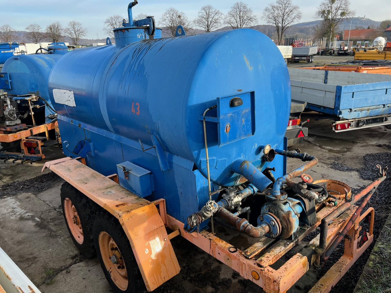 Asfaltudlægningmaskine, Anhænger Asphaltkocher Bathe Asphaltkocher ca. 4m³, 4x VORHANDEN!: billede 6