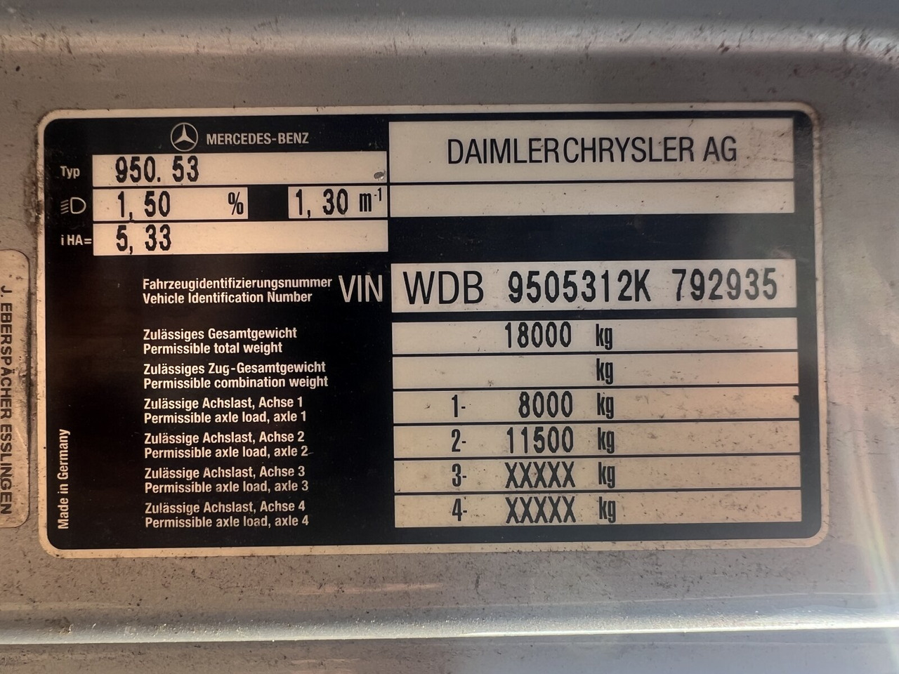 Mercedes-Benz Atego 1828 L 4x2 Atego 1828 L 4x2, Rechtslenker, Winterdienstaustattung - Lastbil chassis: billede 4 Mercedes-Benz Atego 1828 L 4x2 Atego 1828 L 4x2, Rechtslenker, Winterdienstaustattung - Lastbil chassis: billede 4