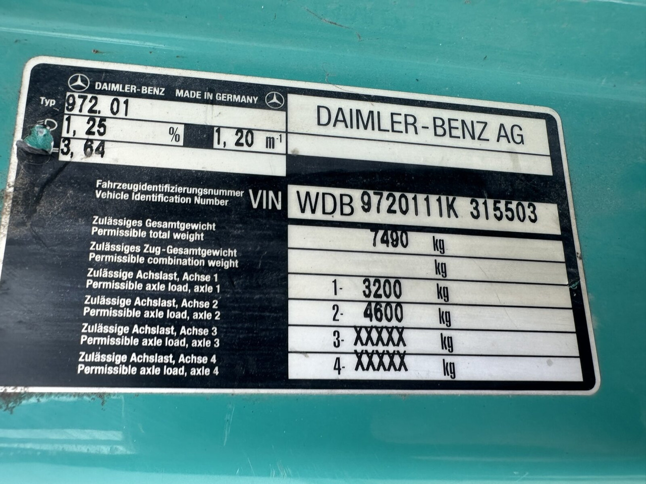 Mercedes-Benz Atego 815 K 4x2 Atego 815 K 4x2, 2x AHK - Tipvogn lastbil: billede 3 Mercedes-Benz Atego 815 K 4x2 Atego 815 K 4x2, 2x AHK - Tipvogn lastbil: billede 3