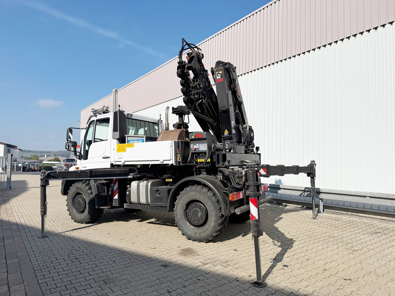 Unimog U400 4x4 U400 4x4, Frontzapfwelle, Heckkran Hiab XS 144-E4 HiDuo, Seilwinde, Funk - Mobilkran: billede 3 Unimog U400 4x4 U400 4x4, Frontzapfwelle, Heckkran Hiab XS 144-E4 HiDuo, Seilwinde, Funk - Mobilkran: billede 3