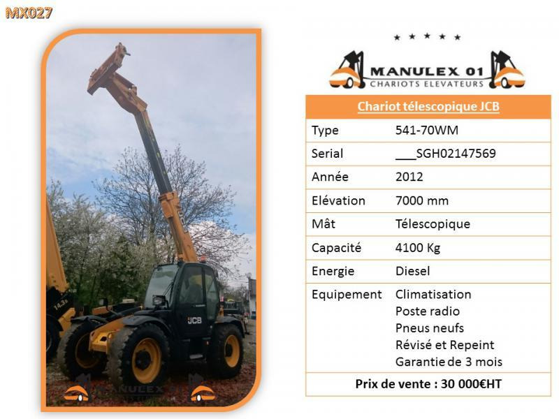 JCB 541-70WM - Teleskop truck: billede 4 JCB 541-70WM - Teleskop truck: billede 4