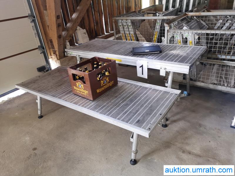 Posten Konvolut Zarges Plattform Laufsteg Bühne Überstieg Gehsteig Sockel Treppen Aluminium hochwertig - Værkstedsudstyr: billede 2 Posten Konvolut Zarges Plattform Laufsteg Bühne Überstieg Gehsteig Sockel Treppen Aluminium hochwertig - Værkstedsudstyr: billede 2