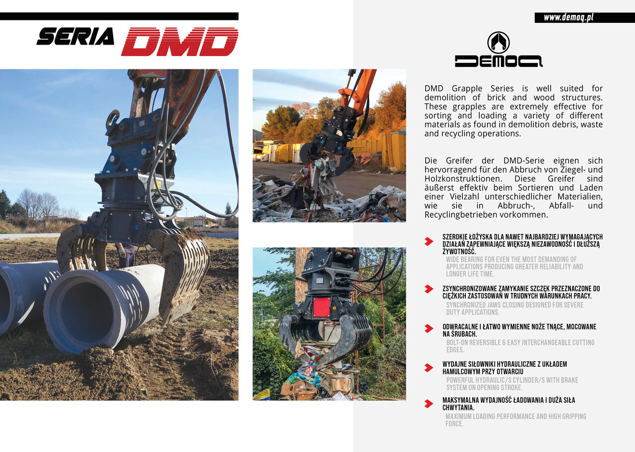 DEMOQ DMD 65 S Hydraulic Polyp -grab 265 kg - Grab for Entreprenørmaskin: billede 4 DEMOQ DMD 65 S Hydraulic Polyp -grab 265 kg - Grab for Entreprenørmaskin: billede 4
