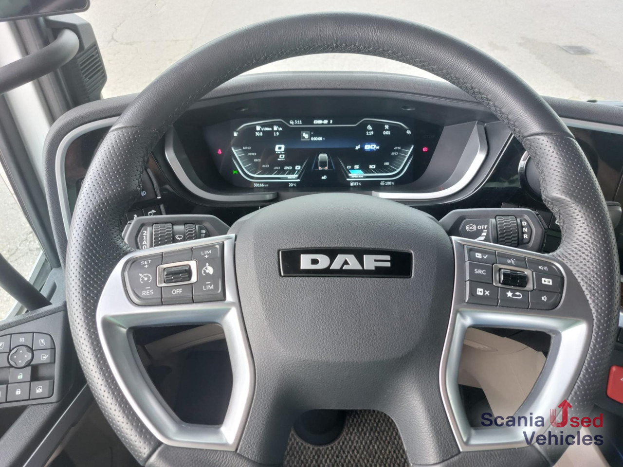 Lastbil med lad, Lastbil med kran DAF XG 530 FAN 6x2-4 PALFINGER PK 22002-EH D: billede 12