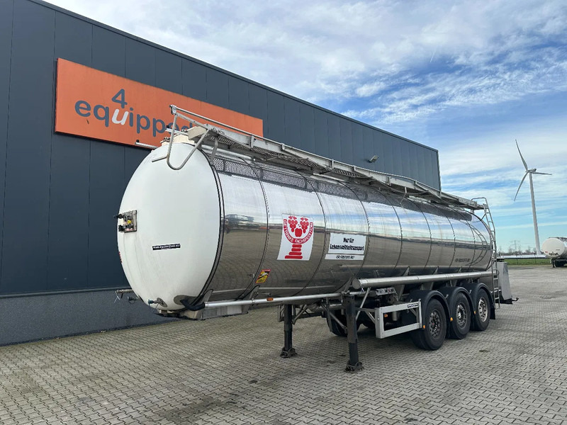 Feldbinder LEBENSMITTEL / LEVENSMIDDELEN FOOD / 33.500L / 3-COMP / PUMPE / INOX / NL-trailer / APK: 10-2026 - Tanksættevogn: billede 1 Feldbinder LEBENSMITTEL / LEVENSMIDDELEN FOOD / 33.500L / 3-COMP / PUMPE / INOX / NL-trailer / APK: 10-2026 - Tanksættevogn: billede 1