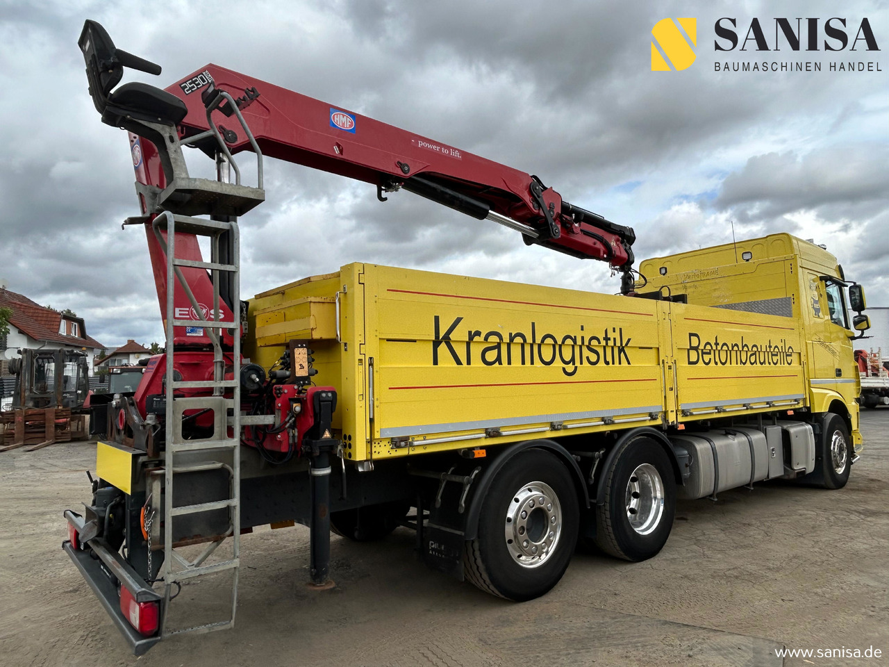 DAF XF 480/HMF 2530 L-CR Kran/Lenk/Lift/Baustoff - Lastbil med lad, Lastbil med kran: billede 5 DAF XF 480/HMF 2530 L-CR Kran/Lenk/Lift/Baustoff - Lastbil med lad, Lastbil med kran: billede 5