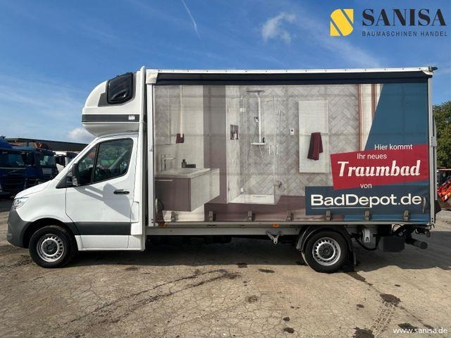 Mercedes-Benz Sprinter 317/LBW/Schlafkabine/Euro 6D - Lastbil med presenning: billede 2 Mercedes-Benz Sprinter 317/LBW/Schlafkabine/Euro 6D - Lastbil med presenning: billede 2