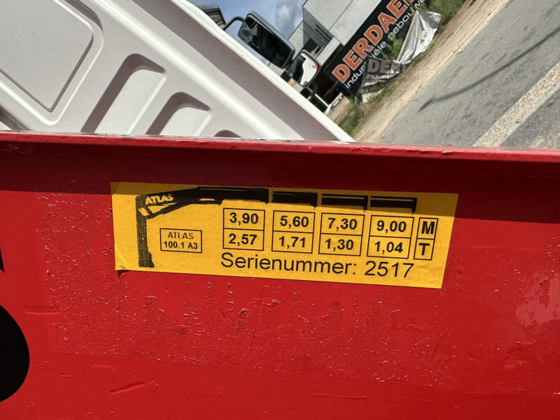 Lastbil med lad, Lastbil med kran MAN TG 360 A 6x2 + KRAN ATLAS 100.1 A3 - PLATFORM 5m80 - E3 - LIFT-AXLE - FULL AIR SUSPENSION - ZF AS TRONIC -  BE TRUCK: billede 7