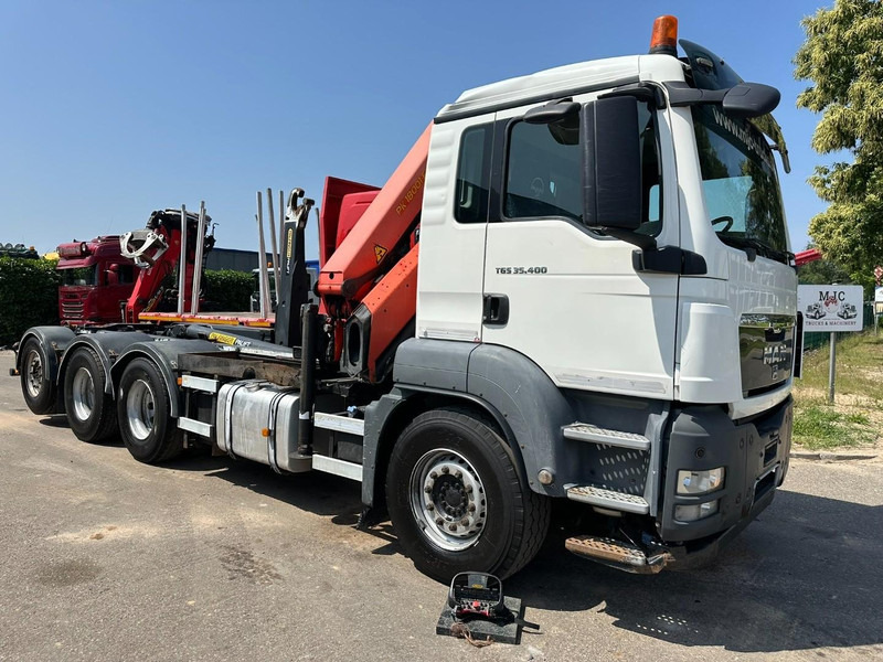 MAN TGS 35.400 8x4 TRIDEM HOOKLIFT T22 + CRANE PALFINGER PK 18001 EH + RADIO - EURO 5 - LIFT/STEERING AXLE - BE TRUCK - Lastbil kroghejs, Lastbil med kran: billede 3 MAN TGS 35.400 8x4 TRIDEM HOOKLIFT T22 + CRANE PALFINGER PK 18001 EH + RADIO - EURO 5 - LIFT/STEERING AXLE - BE TRUCK - Lastbil kroghejs, Lastbil med kran: billede 3