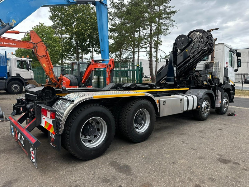 Renault C460 8x4 HOOKLIFT + (19m!) CRANE HIAB 288 E-6 HIDUO - RADIO - 5/6 F - STEEL SPRING / HUB REDUCTION - BE TRUCK - Lastbil kroghejs, Lastbil med kran: billede 5 Renault C460 8x4 HOOKLIFT + (19m!) CRANE HIAB 288 E-6 HIDUO - RADIO - 5/6 F - STEEL SPRING / HUB REDUCTION - BE TRUCK - Lastbil kroghejs, Lastbil med kran: billede 5