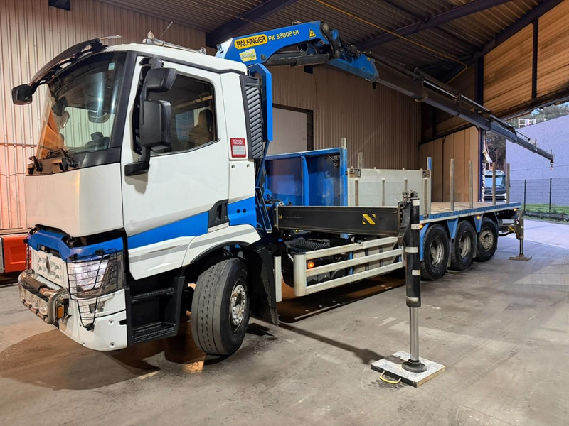 Renault C480 8x4 TRIDEM + CRANE (20m!) PALFINGER PK33002-EH E (6x) - PLATFORM 8m25 - LIFT/STEERING - GOOD TIRES - BE TRUCK - Lastbil med kran: billede 2 Renault C480 8x4 TRIDEM + CRANE (20m!) PALFINGER PK33002-EH E (6x) - PLATFORM 8m25 - LIFT/STEERING - GOOD TIRES - BE TRUCK - Lastbil med kran: billede 2