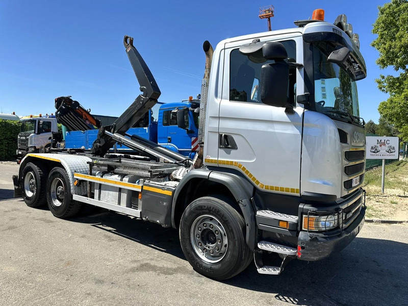 Scania G450 6x4 HOOKLIFT AJK 20T - 5760mm - 3m90 WB - HUB REDUCTION / STEEL SUSP. - EURO 6 - BE TRUCK - Lastbil kroghejs: billede 1 Scania G450 6x4 HOOKLIFT AJK 20T - 5760mm - 3m90 WB - HUB REDUCTION / STEEL SUSP. - EURO 6 - BE TRUCK - Lastbil kroghejs: billede 1