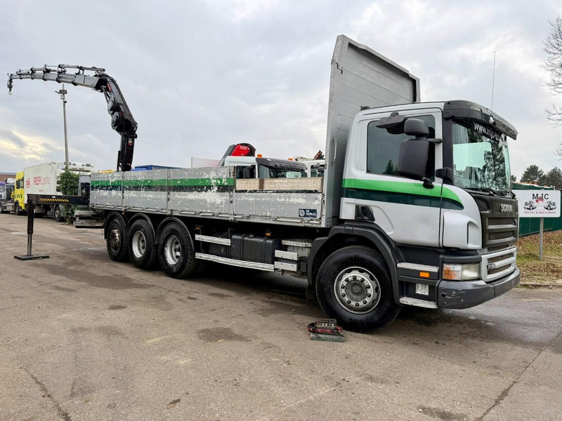 Scania P380 8x4 TRIDEM + CRANE HIAB 166 ES-5 HIPRO - ROTATOR + RADIO - 7m60 PLATFORM - MANUAL - LIFT + STEERING AXLE - Lastbil med kran: billede 2 Scania P380 8x4 TRIDEM + CRANE HIAB 166 ES-5 HIPRO - ROTATOR + RADIO - 7m60 PLATFORM - MANUAL - LIFT + STEERING AXLE - Lastbil med kran: billede 2