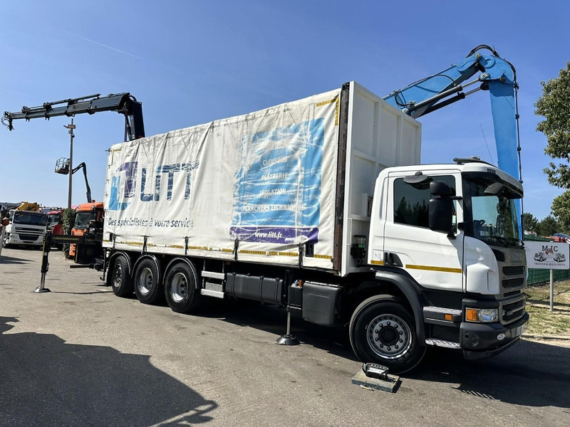 Scania P410 8x4 TRIDEM + CRANE HIAB 244 EP-4 HIDUO - RETARDER - LIFT + STEERING AXLE - *327.000km* - RADIO - Lastbil med kran: billede 3 Scania P410 8x4 TRIDEM + CRANE HIAB 244 EP-4 HIDUO - RETARDER - LIFT + STEERING AXLE - *327.000km* - RADIO - Lastbil med kran: billede 3