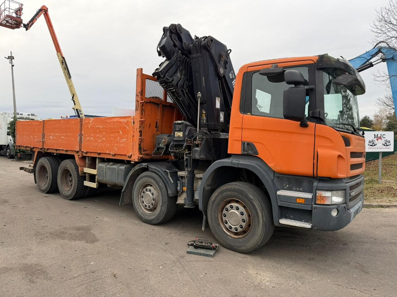 Scania P420 8X4 PRITSCHE + (25m) KRAN HIAB 422 E-5 HIPRO + JIB 100X-4 - RETARDER - *284.000km* - MANUAL - STEEL SPRING - EURO 3 - BE TRUCK - Lastbil med lad, Lastbil med kran: billede 1 Scania P420 8X4 PRITSCHE + (25m) KRAN HIAB 422 E-5 HIPRO + JIB 100X-4 - RETARDER - *284.000km* - MANUAL - STEEL SPRING - EURO 3 - BE TRUCK - Lastbil med lad, Lastbil med kran: billede 1