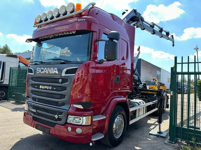 Scania R580 6X2 V8 HOOKLIFT + CRANE HIAB 211 E-4 HIPRO - ROTATOR - RETARDER - ALCOA ALU - RADIO - NL TRUCK - Lastbil kroghejs, Lastbil med kran: billede 3 Scania R580 6X2 V8 HOOKLIFT + CRANE HIAB 211 E-4 HIPRO - ROTATOR - RETARDER - ALCOA ALU - RADIO - NL TRUCK - Lastbil kroghejs, Lastbil med kran: billede 3