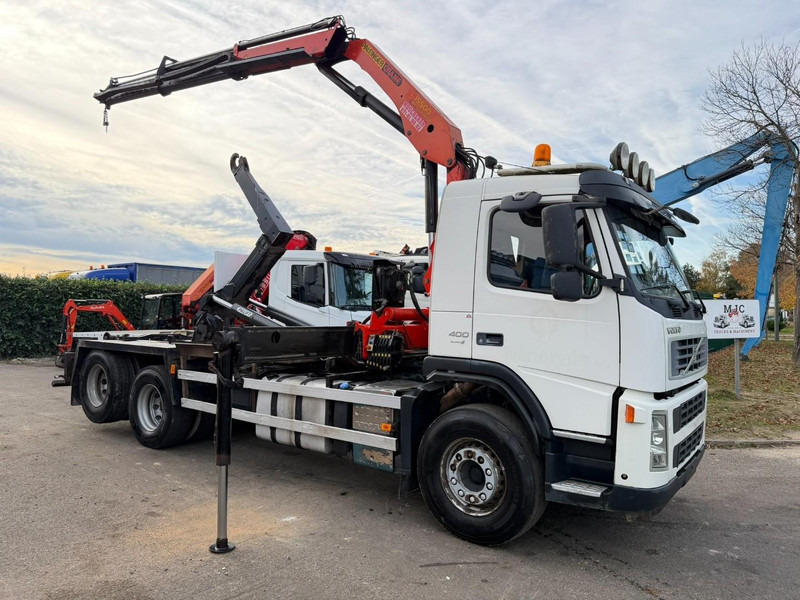 Volvo FM 400 6x2 HOOKLIFT + CRANE PALFINGER PK 15500 B (2x) - 5/6 F - MANUAL - EURO 4 - BE TRUCK - Lastbil kroghejs, Lastbil med kran: billede 1 Volvo FM 400 6x2 HOOKLIFT + CRANE PALFINGER PK 15500 B (2x) - 5/6 F - MANUAL - EURO 4 - BE TRUCK - Lastbil kroghejs, Lastbil med kran: billede 1