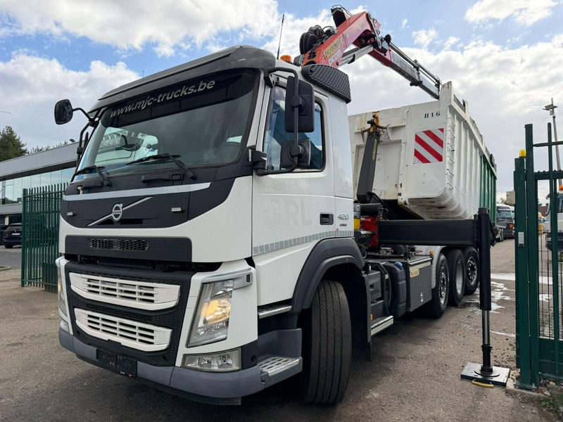 Volvo FM 420 8x2 HOOKLIFT + CRANE PALFINGER PK19.001 SLD B - *294.000km* - EURO 6 - LIFT + STEERING AXLE - I SHIFT - BE TRUCK - Lastbil kroghejs, Lastbil med kran: billede 3 Volvo FM 420 8x2 HOOKLIFT + CRANE PALFINGER PK19.001 SLD B - *294.000km* - EURO 6 - LIFT + STEERING AXLE - I SHIFT - BE TRUCK - Lastbil kroghejs, Lastbil med kran: billede 3