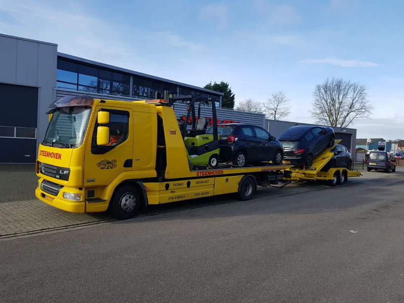 DAF LF 45 LF45-220 Abschelppwagen Falkom mit Anhanger / Schiebeplateau / Brill / Winde / Top Zustand - Biltransportør lastbil: billede 4 DAF LF 45 LF45-220 Abschelppwagen Falkom mit Anhanger / Schiebeplateau / Brill / Winde / Top Zustand - Biltransportør lastbil: billede 4