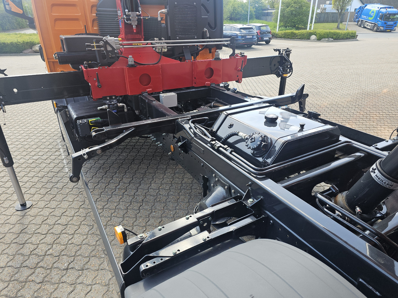 Tipvogn lastbil, Lastbil med kran MAN TGL 8.220: billede 28