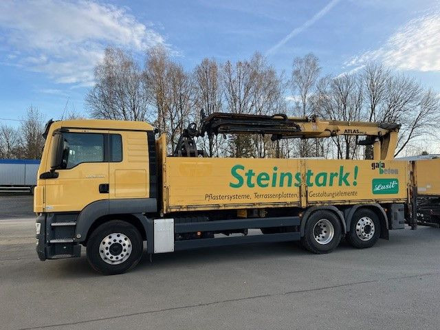 MAN TGS 26.400 Baustoff LKW mit Ladekran Atlas 210.2 MAN TGS 26.400 Baustoff LKW mit Ladekran Atlas 210.2 - Lastbil med lad, Lastbil med kran: billede 3 MAN TGS 26.400 Baustoff LKW mit Ladekran Atlas 210.2 MAN TGS 26.400 Baustoff LKW mit Ladekran Atlas 210.2 - Lastbil med lad, Lastbil med kran: billede 3