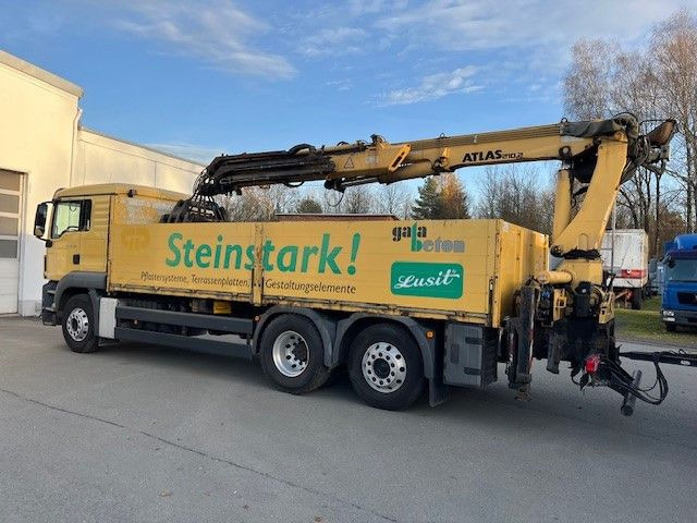MAN TGS 26.400 Baustoff LKW mit Ladekran Atlas 210.2 - Lastbil med lad, Lastbil med kran: billede 4 MAN TGS 26.400 Baustoff LKW mit Ladekran Atlas 210.2 - Lastbil med lad, Lastbil med kran: billede 4