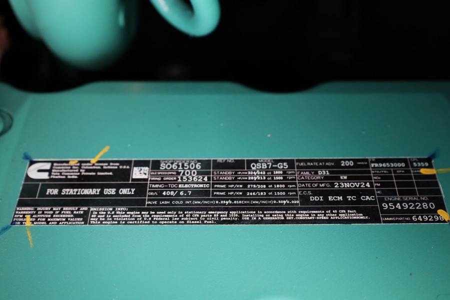 Cummins C220D5EQ Declaration of Conformity, Diesel, 220kVA - Strømgenerator: billede 5 Cummins C220D5EQ Declaration of Conformity, Diesel, 220kVA - Strømgenerator: billede 5