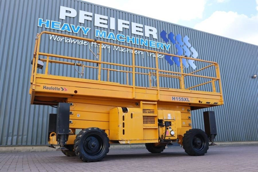 Haulotte H15SXL Diesel, 4x4 Drive, 15m Working Height, 500k - Sakselift: billede 1 Haulotte H15SXL Diesel, 4x4 Drive, 15m Working Height, 500k - Sakselift: billede 1