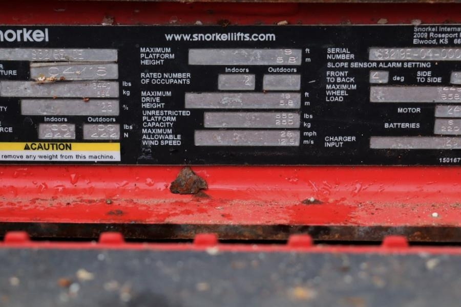 Snorkel SJ3219E Valid inspection, *Guarantee! Electric, 7, - Sakselift: billede 4 Snorkel SJ3219E Valid inspection, *Guarantee! Electric, 7, - Sakselift: billede 4