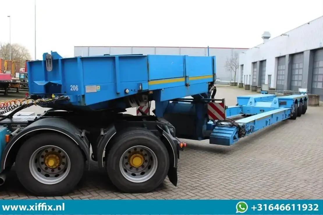 Faymonville 3-ass. Uitschuifbare dieplader met afneembare zwanenhals / Hydr. Vre - Nedbygget platform sættevogn: billede 3 Faymonville 3-ass. Uitschuifbare dieplader met afneembare zwanenhals / Hydr. Vre - Nedbygget platform sættevogn: billede 3