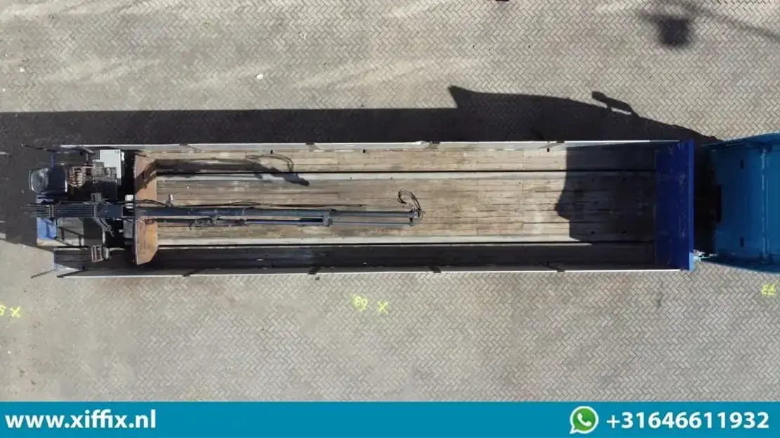 Floor 3-ass. Steenoplegger met Kennis 14 ton/mtr. Kraan / 13425 - Åben sættevogn: billede 2 Floor 3-ass. Steenoplegger met Kennis 14 ton/mtr. Kraan / 13425 - Åben sættevogn: billede 2