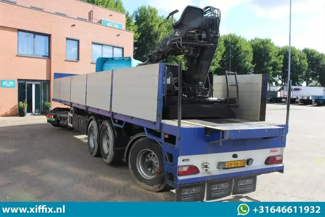 Floor 3-ass. Steenoplegger met Kennis 14 ton/mtr. Kraan / 13425 - Åben sættevogn: billede 3 Floor 3-ass. Steenoplegger met Kennis 14 ton/mtr. Kraan / 13425 - Åben sættevogn: billede 3