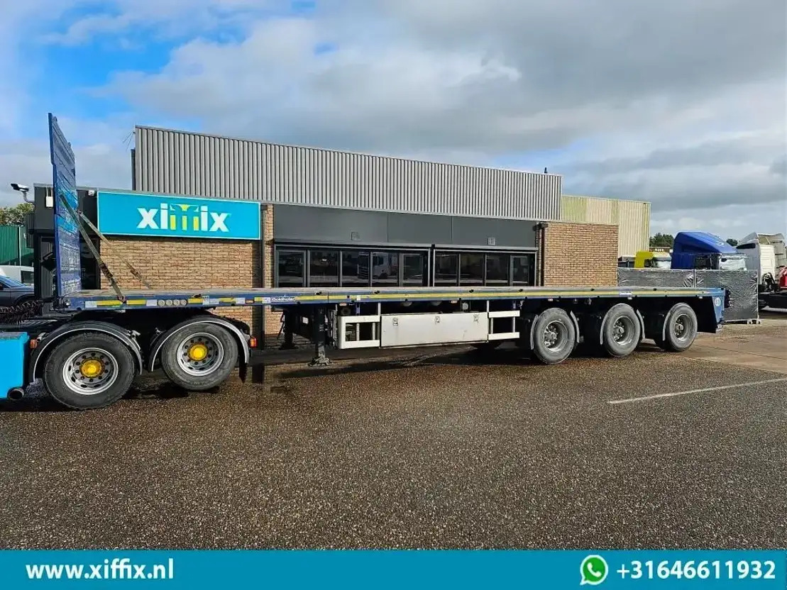 Goldhofer 3-ass. Vlakke uitschuifbare oplegger / 3x gestuurd - Åben sættevogn: billede 4 Goldhofer 3-ass. Vlakke uitschuifbare oplegger / 3x gestuurd - Åben sættevogn: billede 4