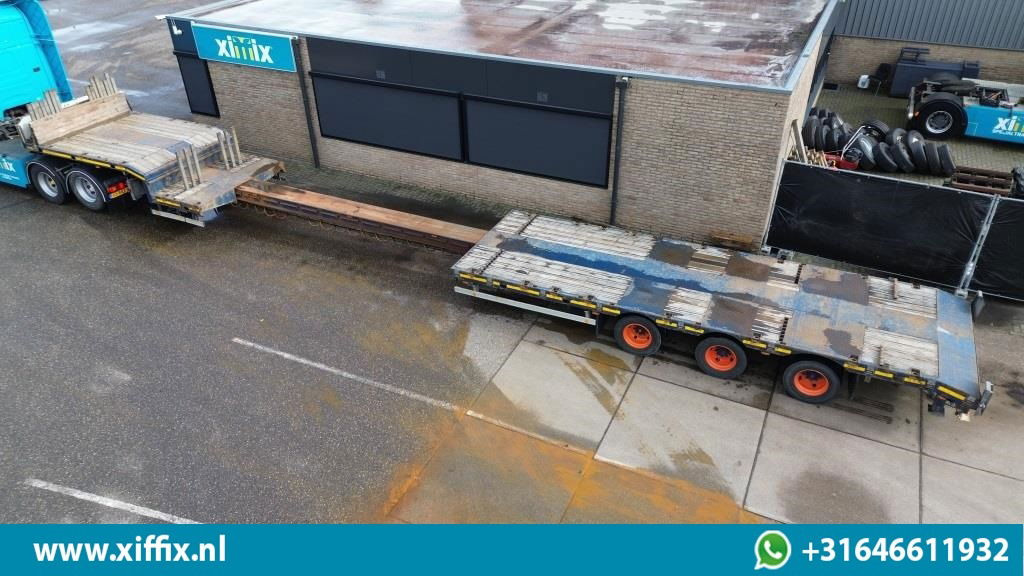 HRD 3-ass. Uitschuifbare Semi dieplader / 1x naloop gestuurd - Nedbygget platform sættevogn: billede 2 HRD 3-ass. Uitschuifbare Semi dieplader / 1x naloop gestuurd - Nedbygget platform sættevogn: billede 2