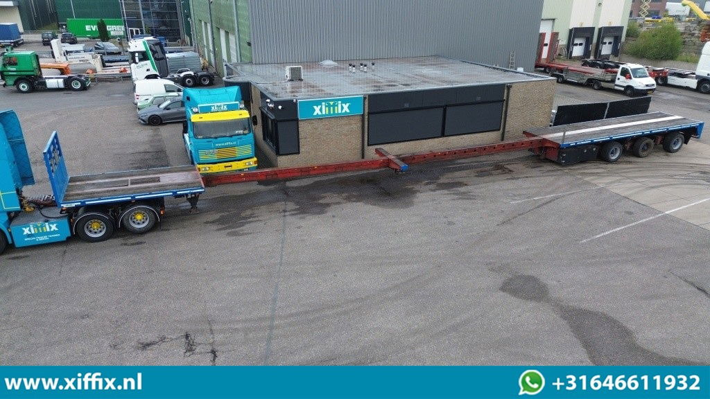 Lako 3-ass. Vlakke dubbel 2x uitschuifbare oplegger / 3x gestuurd - Åben sættevogn: billede 1 Lako 3-ass. Vlakke dubbel 2x uitschuifbare oplegger / 3x gestuurd - Åben sættevogn: billede 1