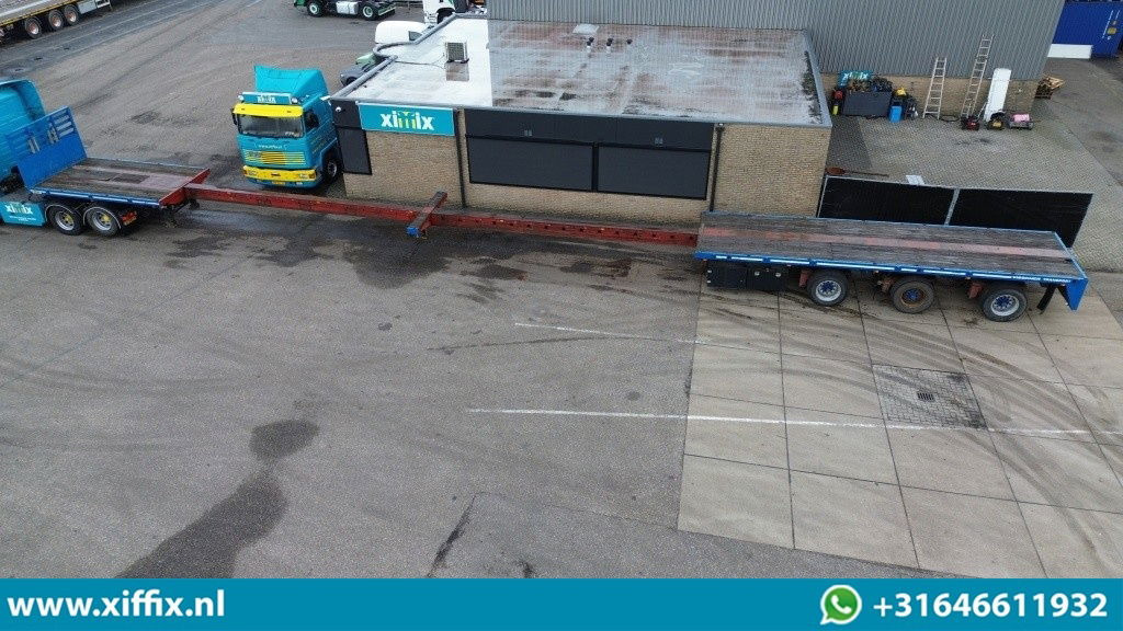 Lako 3-ass. Vlakke dubbel 2x uitschuifbare oplegger / 3x gestuurd - Åben sættevogn: billede 2 Lako 3-ass. Vlakke dubbel 2x uitschuifbare oplegger / 3x gestuurd - Åben sættevogn: billede 2