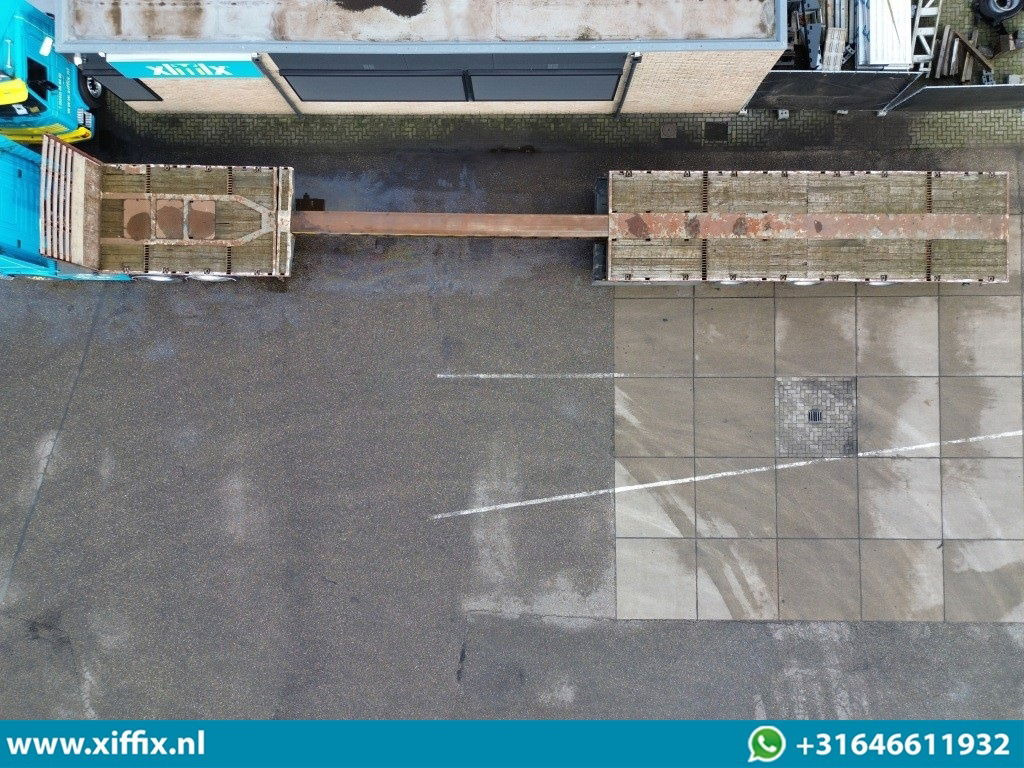 Meusburger 3-ass. Vlakke uitschuifbare oplegger / 3x gestuurd - Åben sættevogn: billede 3 Meusburger 3-ass. Vlakke uitschuifbare oplegger / 3x gestuurd - Åben sættevogn: billede 3