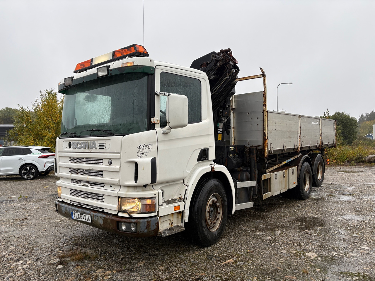 Scania P94 - Lastbil med kran: billede 1 Scania P94 - Lastbil med kran: billede 1